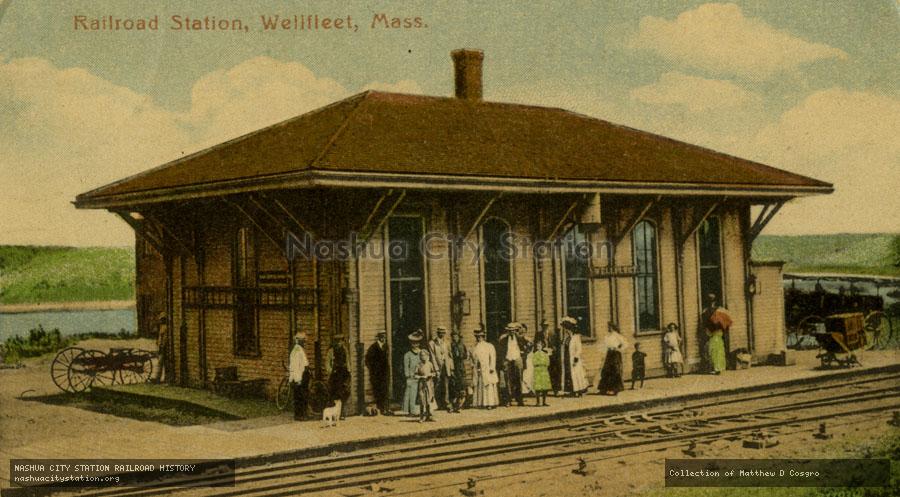 Postcard: Railroad Station, Wellfleet, Massachusetts